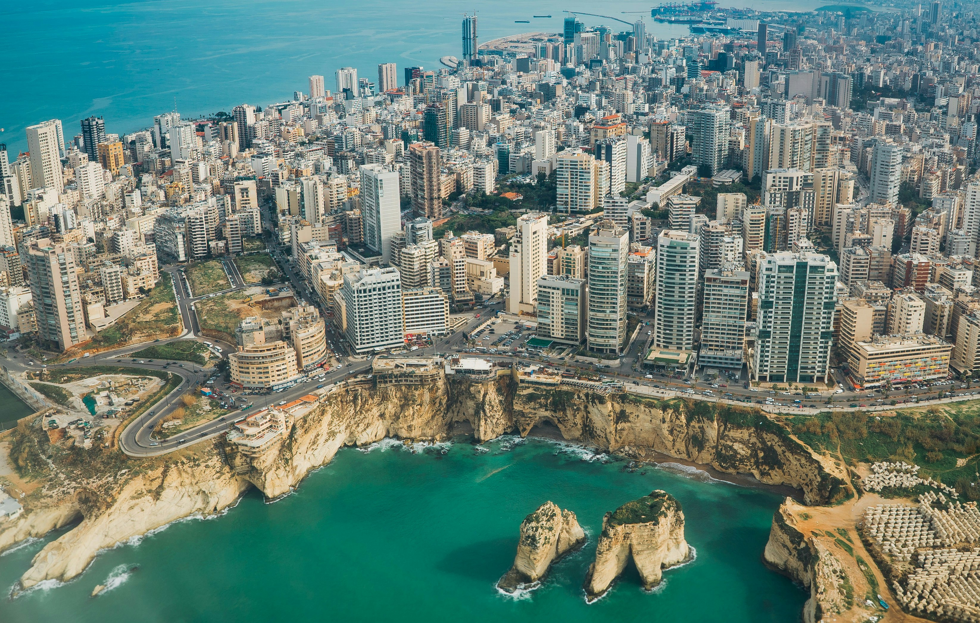 Corniche de Beyrouth et Méditerranée